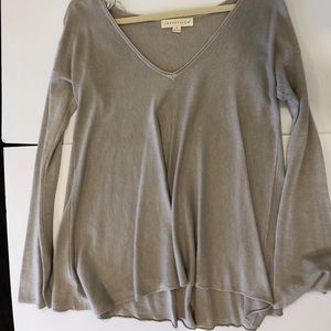 Bell Sleeve V-Neck Sweater Tunic